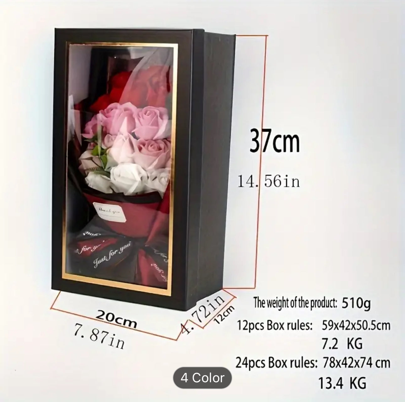 Faux Rose Flower Bouquet