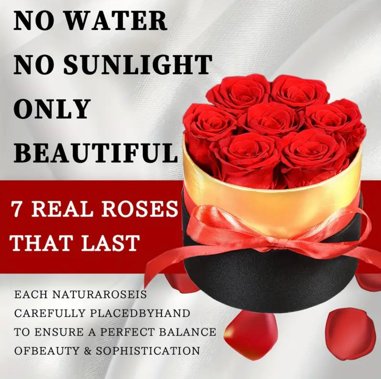 7pcs Forever Roses